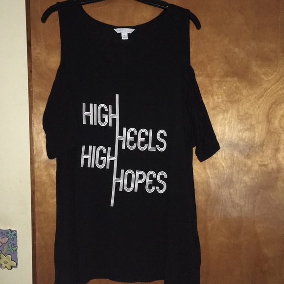 Boutique Tops - High  👠 | High Hopes Cold Shoulder Shirt